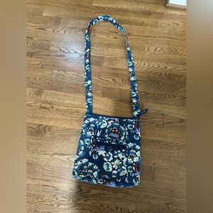 Vera Bradley Blue and White Quilted Crossbody Bag